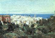  Jean Baptiste Camille  Corot View of Genoa oil painting reproduction